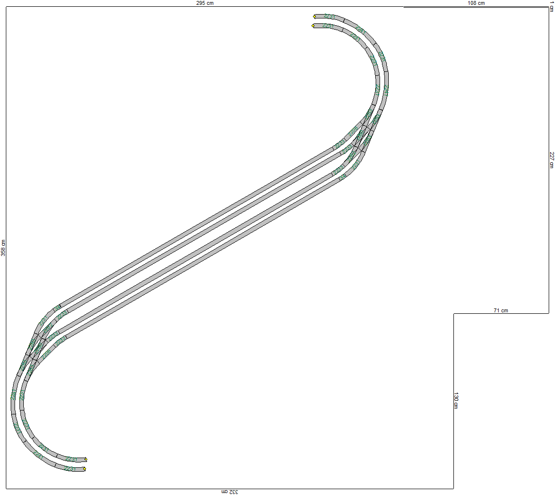 Diagonaal station met wisselstraten van 2 naar 4 sporen, de middelste volledig bereikbaar.png