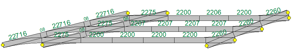 Een voorbeeld van het combineren van slanke en gewone engelse wissels in K-rail.png