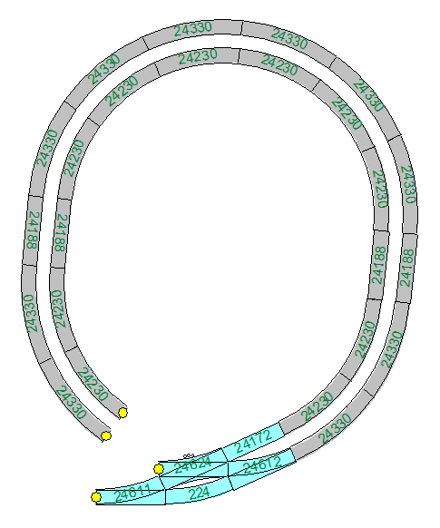 Onderkant van een R3-R2 klimspiraal met overloopwissels bij de aansluiting op het schaduwstation.png