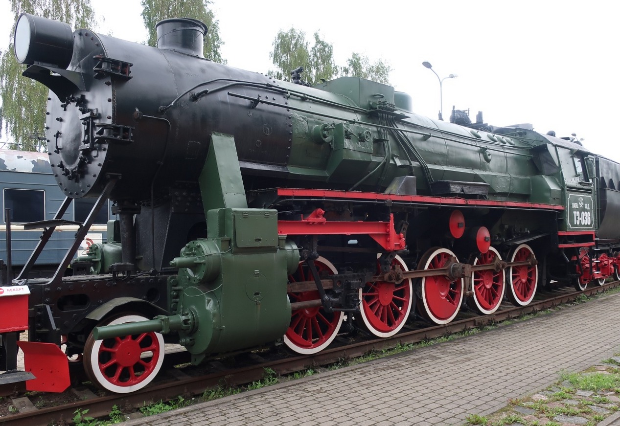 Stoomlocomotief T3-036  - spoorwegmuseum Riga 0280.jpg