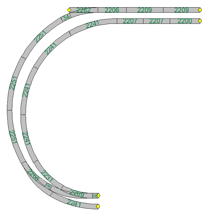 Parallel door de bocht met K-rail, voorbeeld 1.png