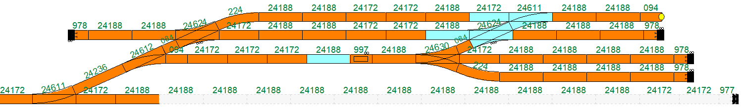 De engelse wissel levert een extra verbinding op tussen sporen 1 en 3.png