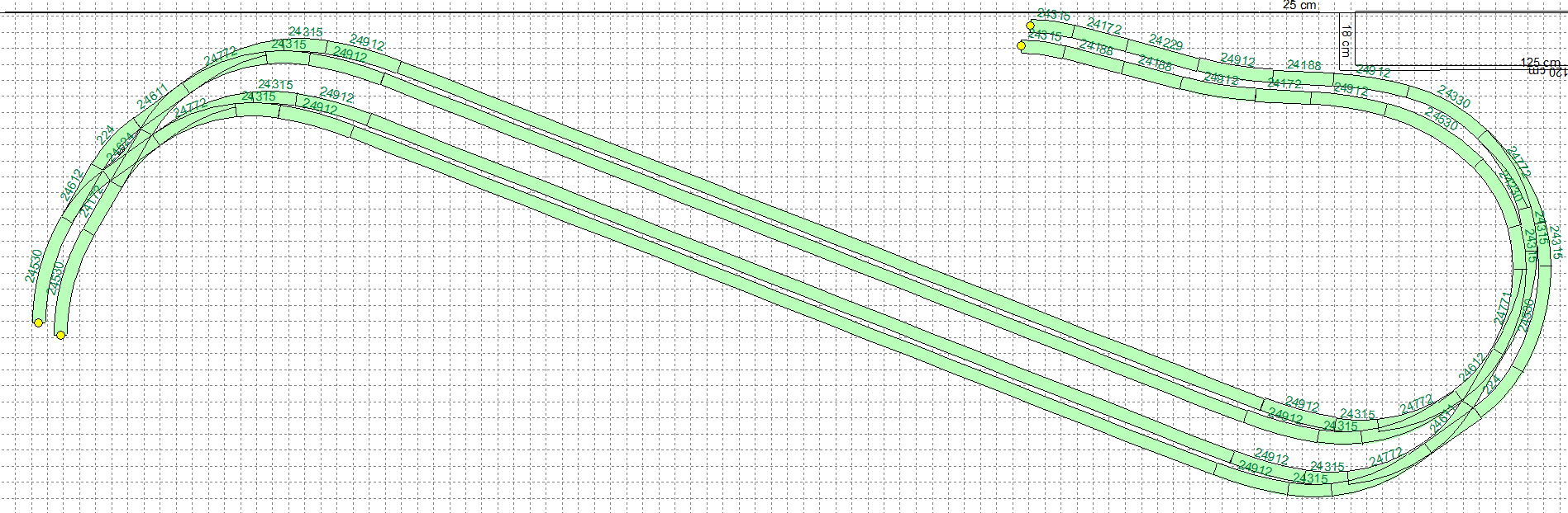 Groot station met vier sporen, parallelafstanden 54 en 132 mm.png