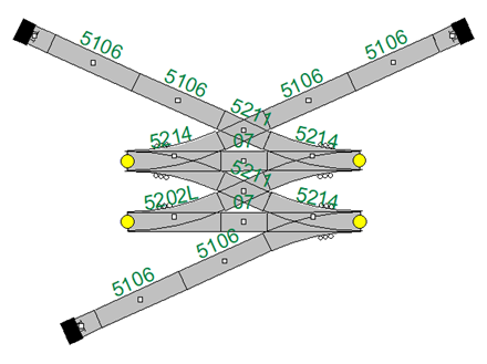 Korte kruisingen 5211 met driewegwissels 5202.png