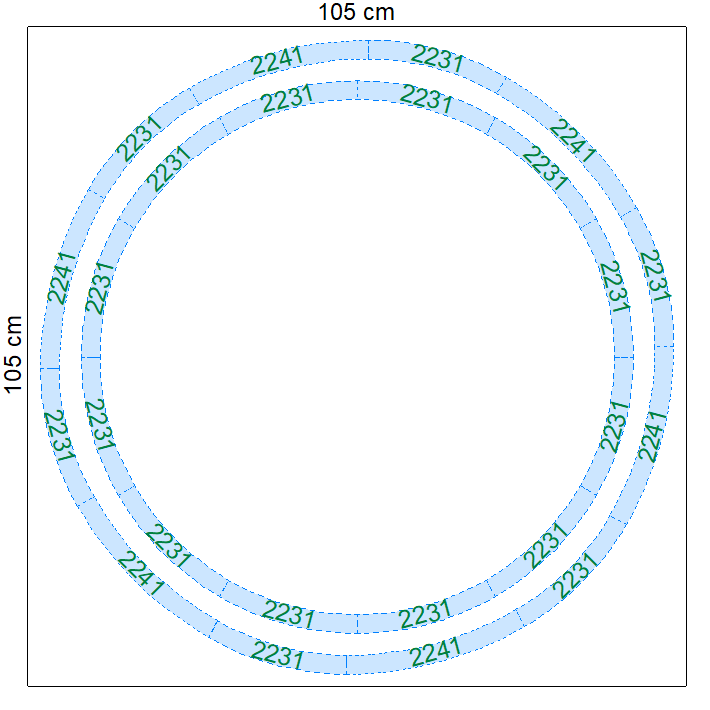 Een pseudo-R3-cirkel om een R2-cirkel met K-rails.png