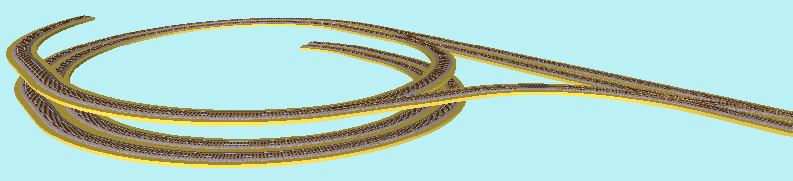 3D-ruwbouw van de aansluiting op een R3-R4 helix van-naar beneden, en tegelijkertijd een R4 helix van-naar boven (allebei met extra 188's).png